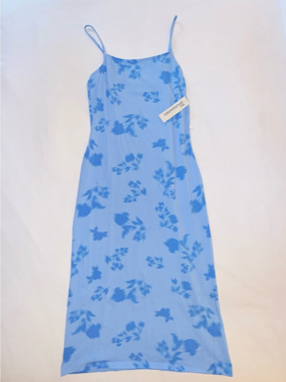 Blue Floral Slip maxi Dress